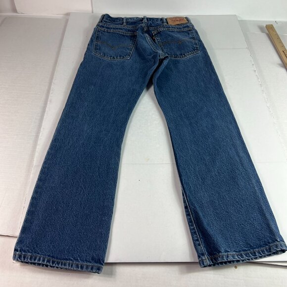 Levi's Jeans Men's 29 x 29* 517 Boot Cut Blue Faded Cotton Denim Tag 32 x 30 - Picture 9 of 16